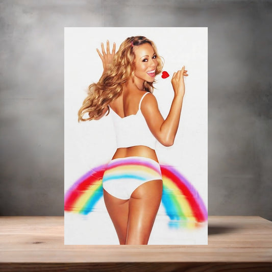 Mariah Carey Sexy poster v2 on aluminum print. Multiple sizes available