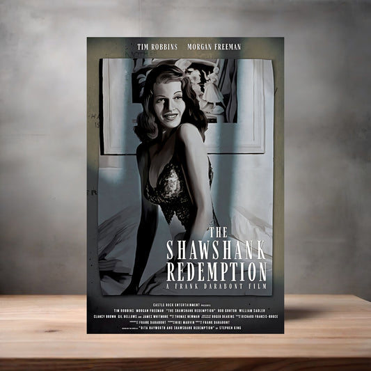 The Shawshank Redemption movie poster on aluminum print. Multiple sizes available. v6