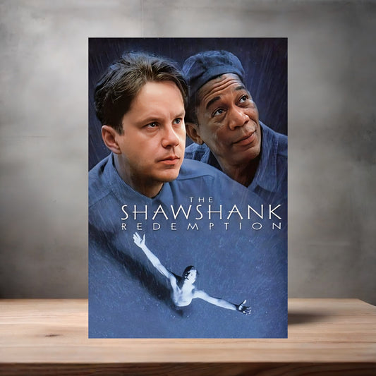 The Shawshank Redemption movie poster on aluminum print. Multiple sizes available. v5