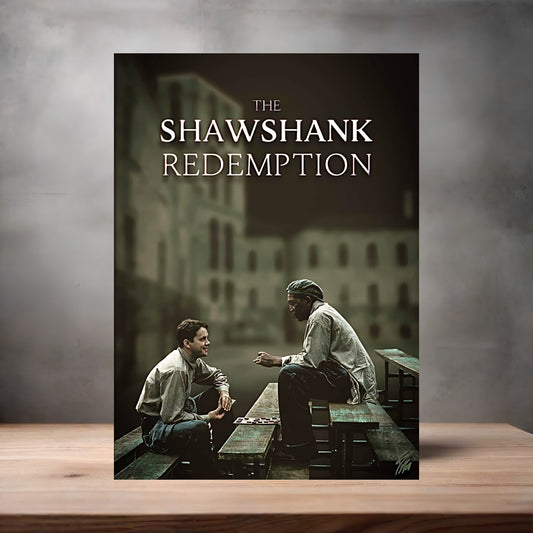 The Shawshank Redemption movie poster on aluminum print. Multiple sizes available. v3