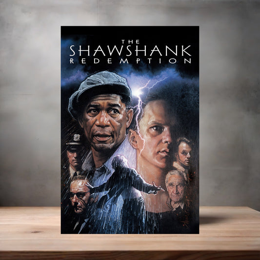 The Shawshank Redemption movie poster on aluminum print. Multiple sizes available. v7