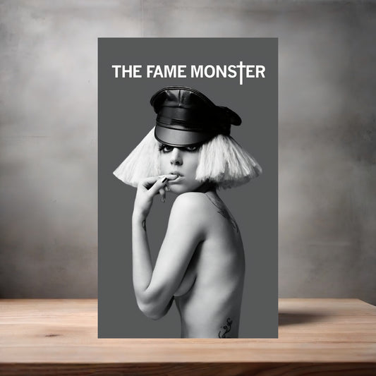 Lady Gaga the Fame Monster poster on aluminum print. Multiple sizes available