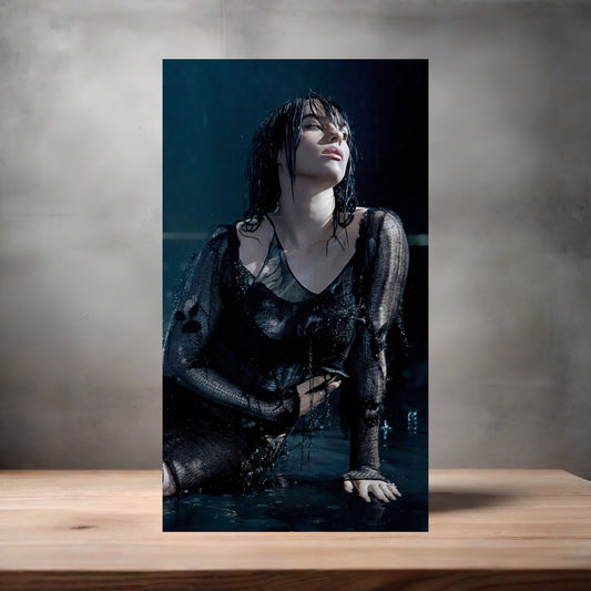 Sexy Billie Eilish poster on aluminum print. Multiple sizes available. v1