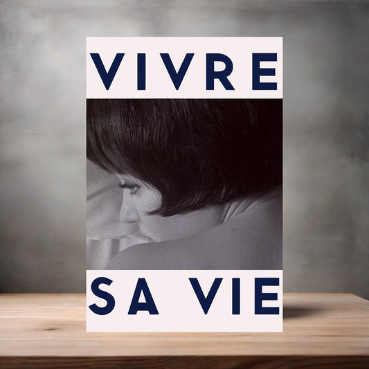 Vivre Sa Vie movie poster on aluminum print. Multiple sizes available.