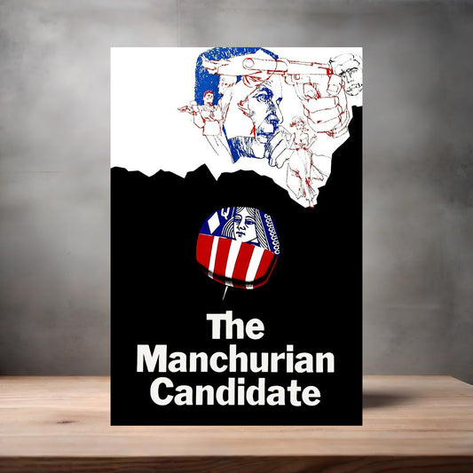 The Manchurian Candidate movie poster on aluminum print. Multiple sizes available.