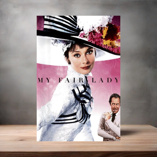 My Fair Lady movie poster on aluminum print. Multiple sizes available.
