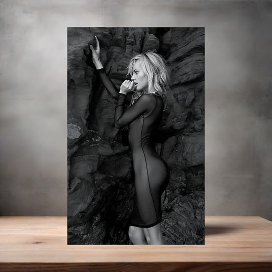 Sexy Margot Robbie poster on aluminum print. Multiple sizes available
