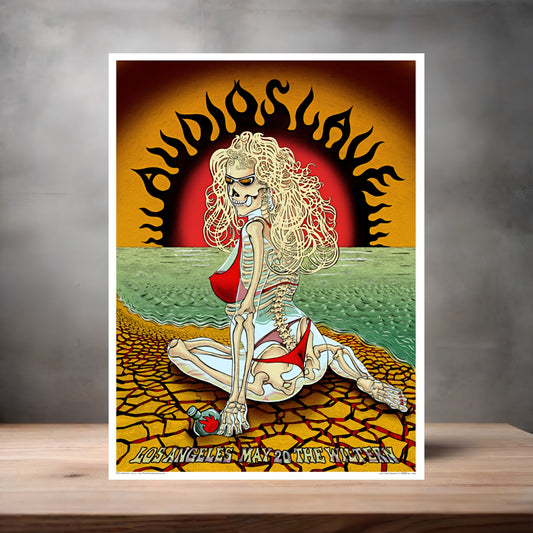 Audioslave Los Angeles, CA concert poster on aluminum print. Multiple sizes available