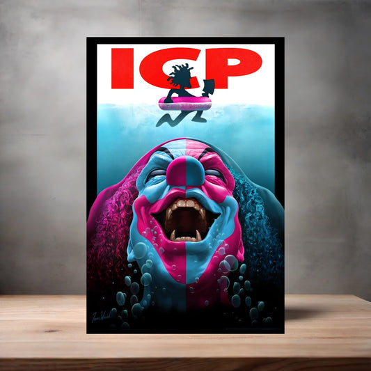 Insane Clown Posse poster on aluminum print. Multiple sizes available, v3