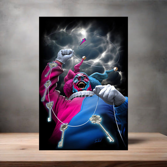 Insane Clown Posse poster on aluminum print. Multiple sizes available