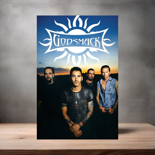 Godsmack rock poster on aluminum print. Multiple sizes available. V3