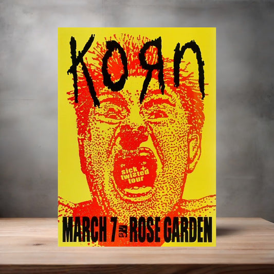 Korn poster on aluminum print. Multiple sizes available, v5