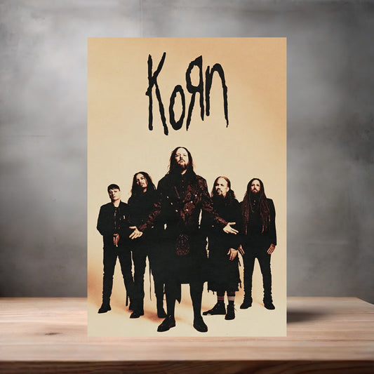 Korn poster on aluminum print. Multiple sizes available, v4