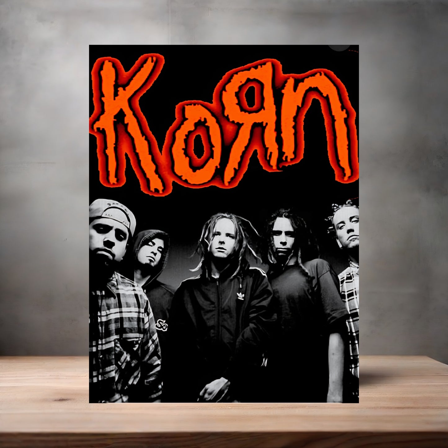 Korn poster on aluminum print. Multiple sizes available, v3