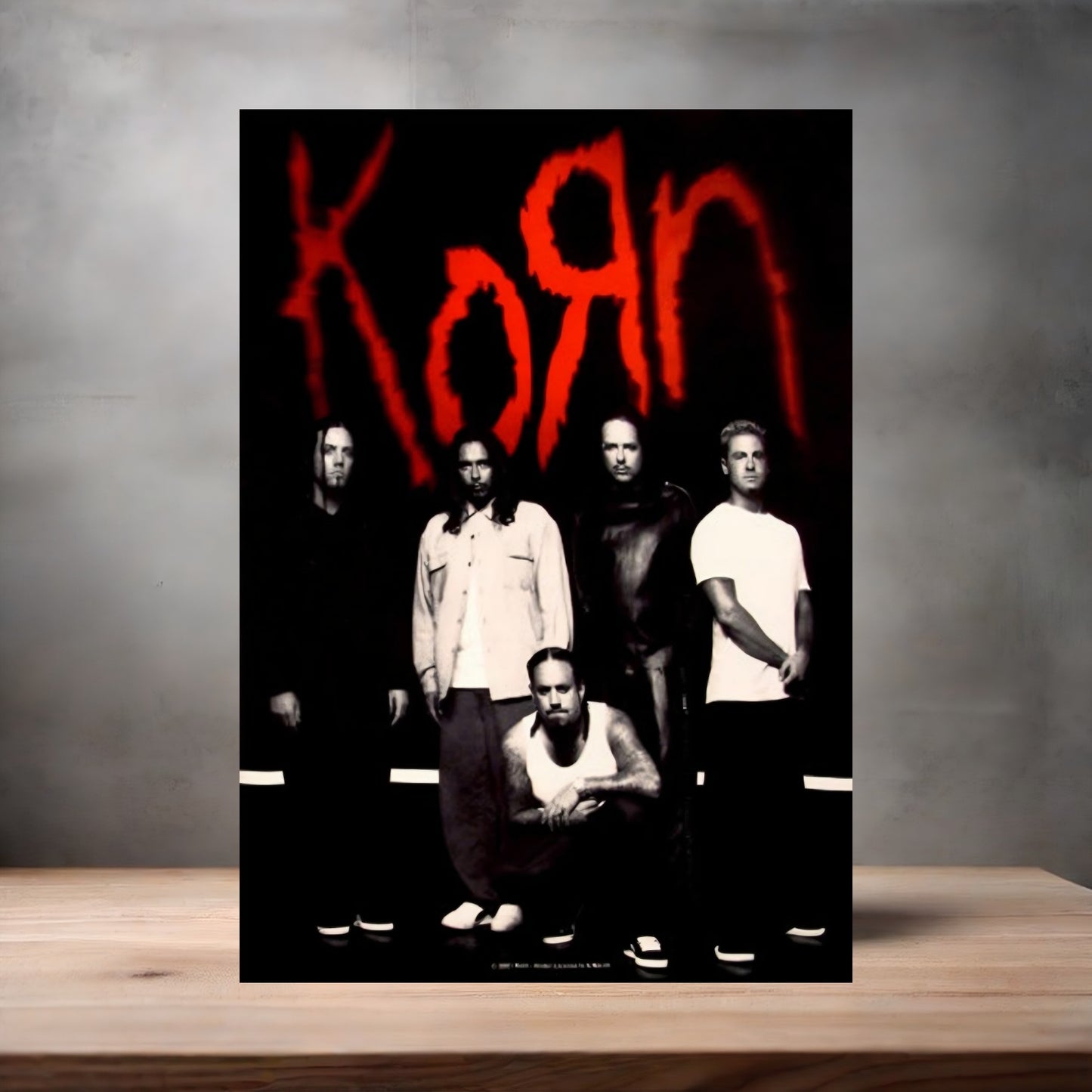 Korn poster on aluminum print. Multiple sizes available
