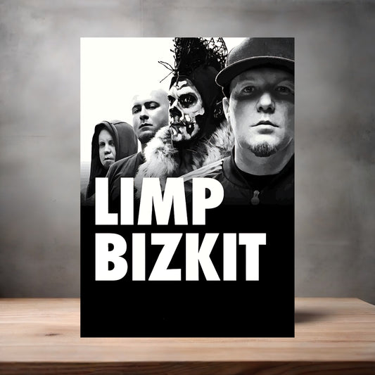 Limp Bizkit rock poster on aluminum print. Multiple sizes available.