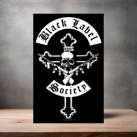 Black Label Society rock poster on aluminum print. Multiple sizes available. V3