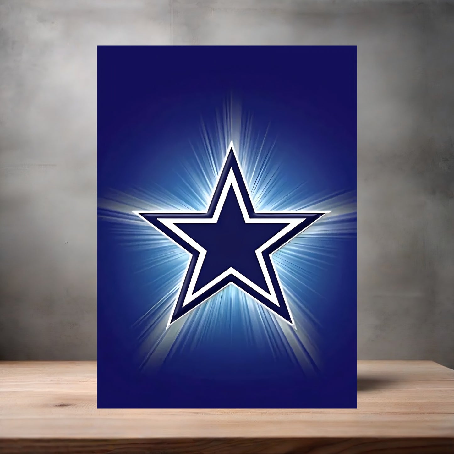 Dallas Cowboys NFL poster on aluminum print. Multiple sizes available. V9