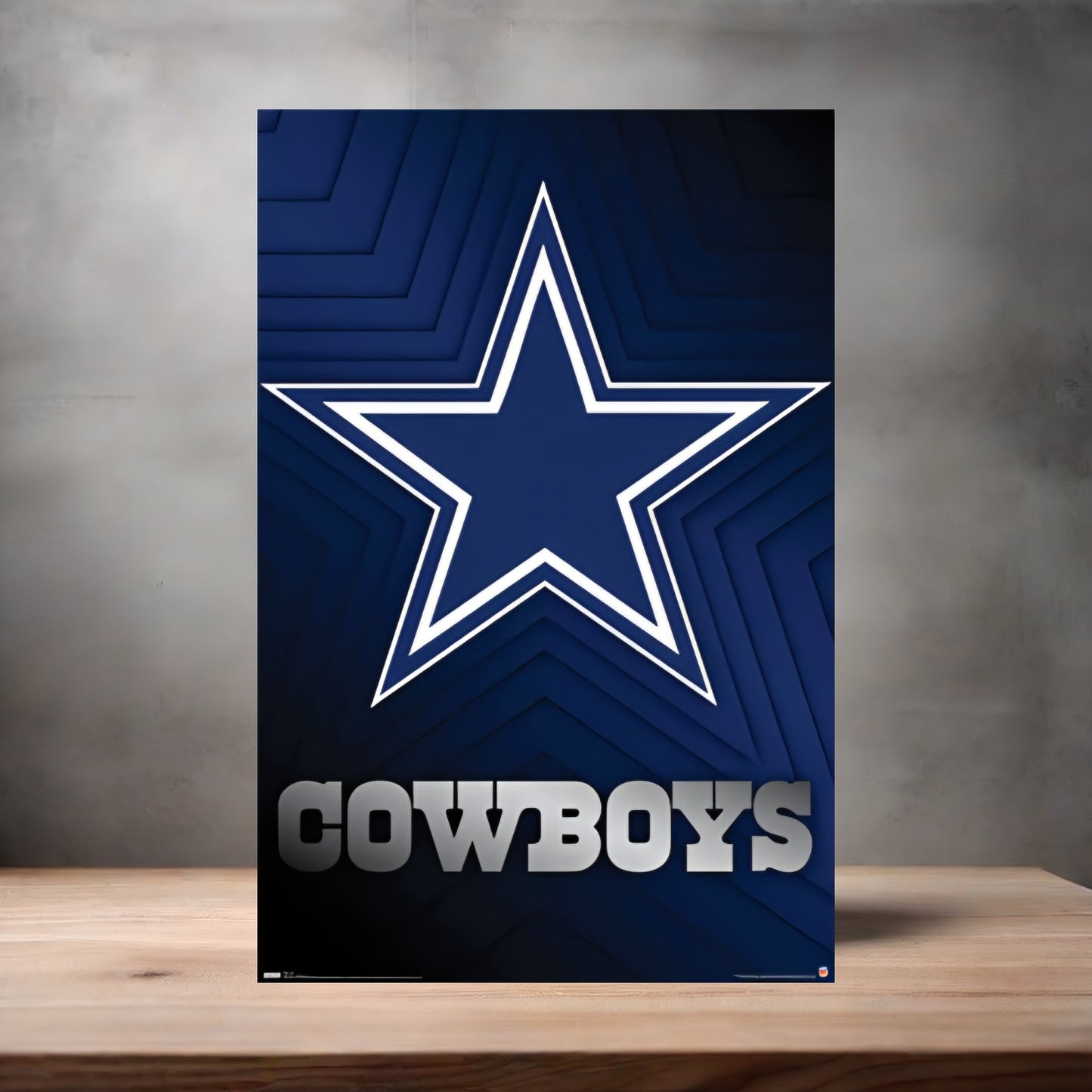 Dallas Cowboys NFL poster on aluminum print. Multiple sizes available. V4
