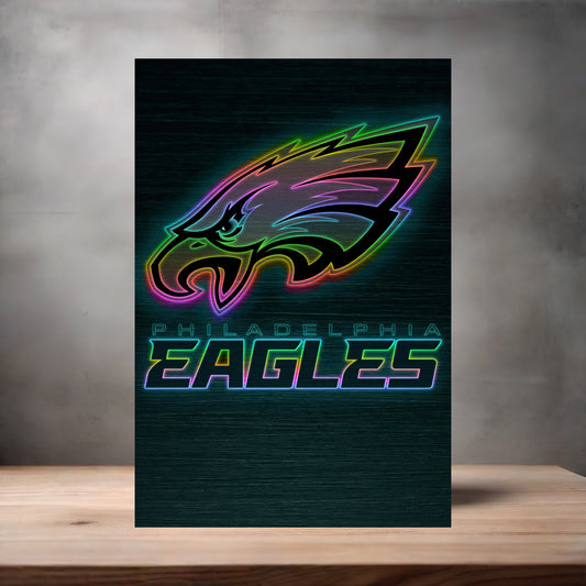 Philadelphia Eagles NFL poster on aluminum print. Multiple sizes available. V3