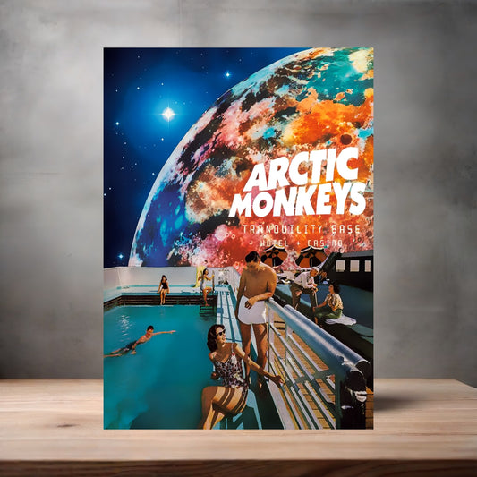 Arctic Monkeys concert poster on aluminum print. Multiple sizes available.