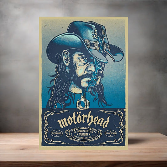 Motorhead poster on aluminum print. Multiple sizes available. V3
