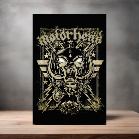 Motorhead poster on aluminum print. Multiple sizes available.