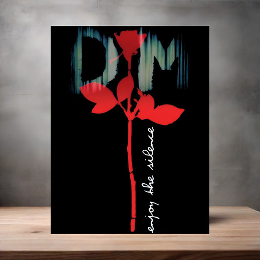 Depeche Mode Enjoy the Silence poster on aluminum print. Multiple sizes available.