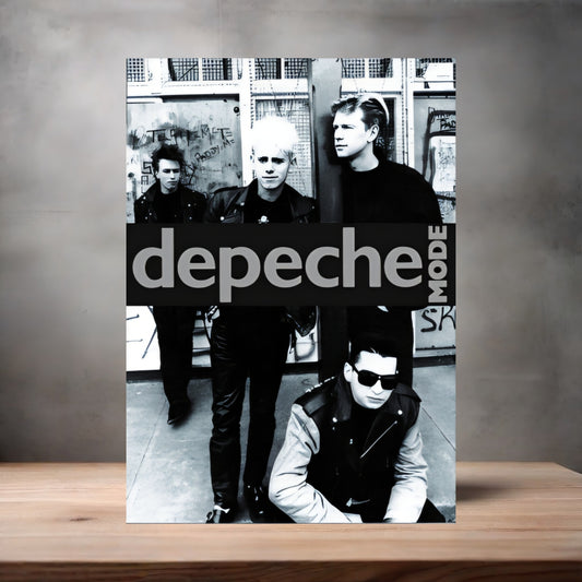 Depeche Mode band poster on aluminum print. Multiple sizes available.