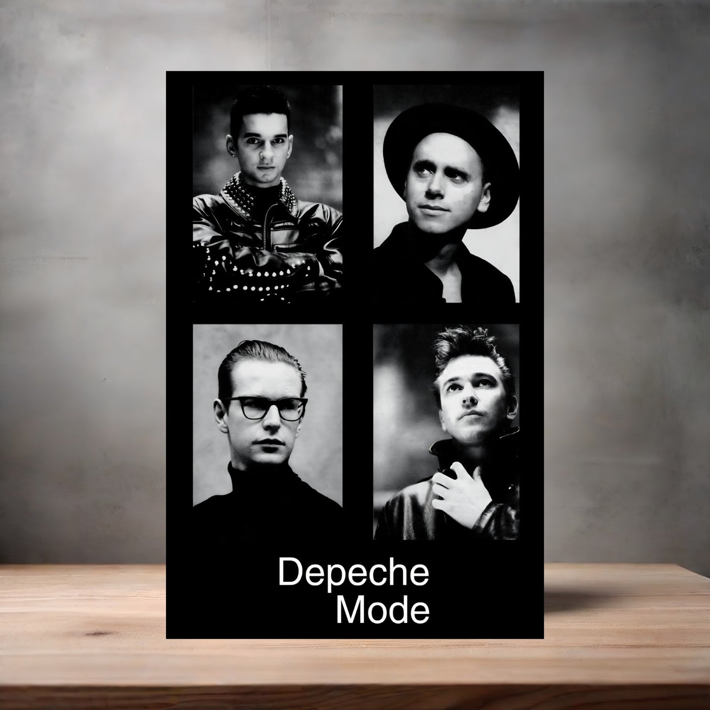Depeche Mode poster on aluminum print. Multiple sizes available.