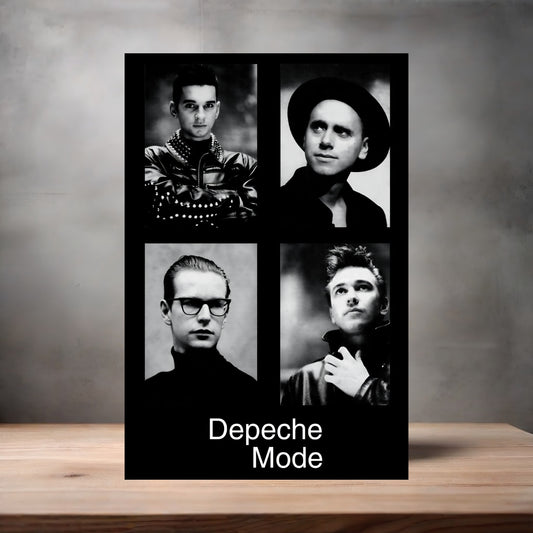 Depeche Mode poster on aluminum print. Multiple sizes available.