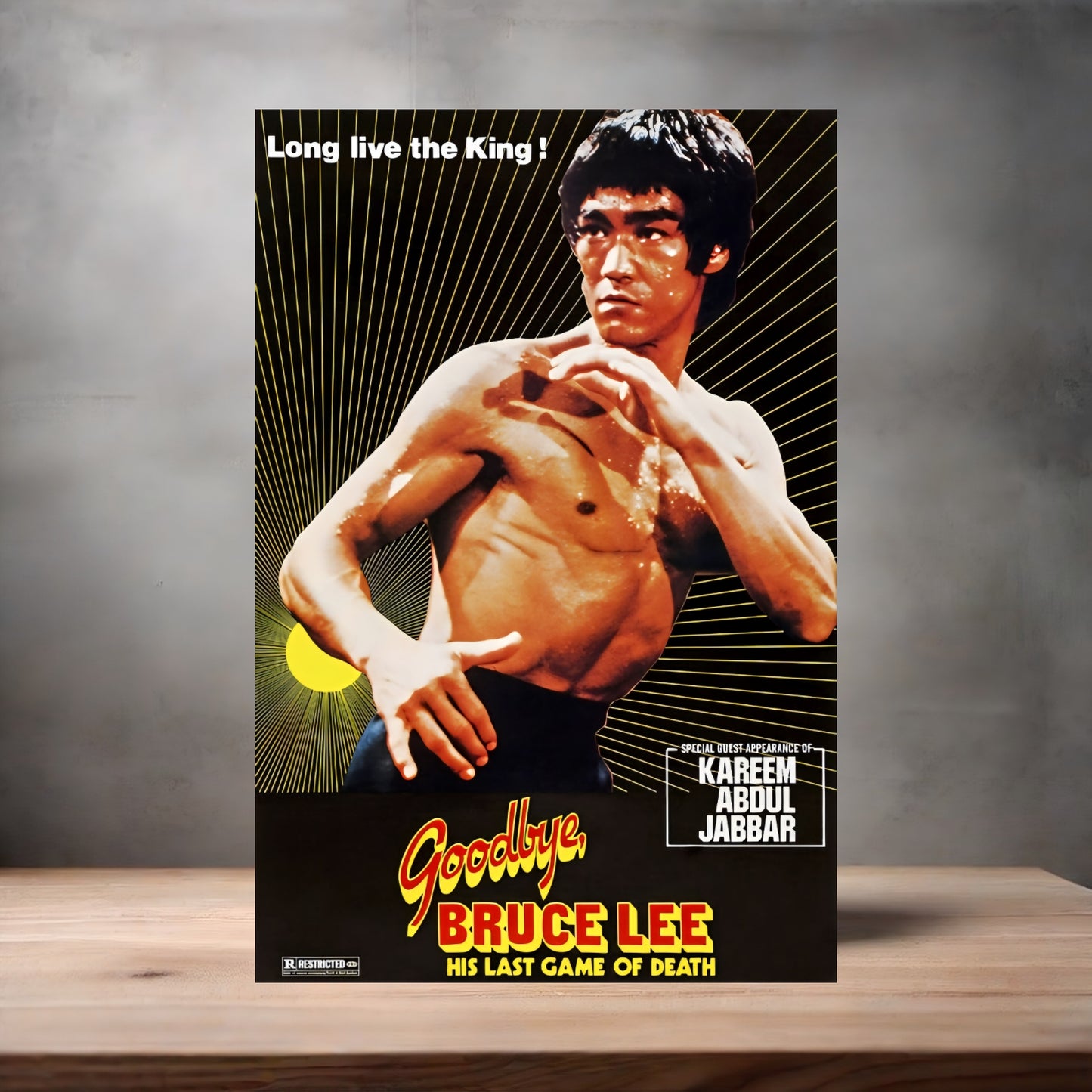 Bruce Lee and Kareem Abdul-Jabbar movie poster on aluminum print. Multiple sizes available.