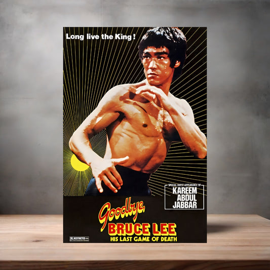 Bruce Lee and Kareem Abdul-Jabbar movie poster on aluminum print. Multiple sizes available.