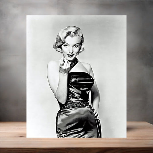 Marilyn Monroe sassy poster on aluminum print. Multiple sizes available