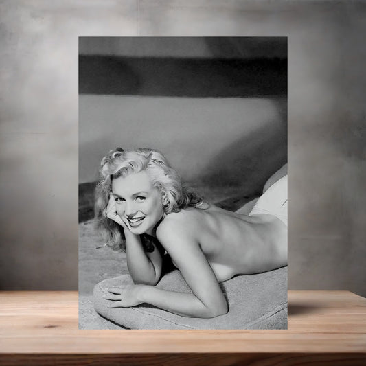 Marilyn Monroe adult poster on aluminum print. Multiple sizes available