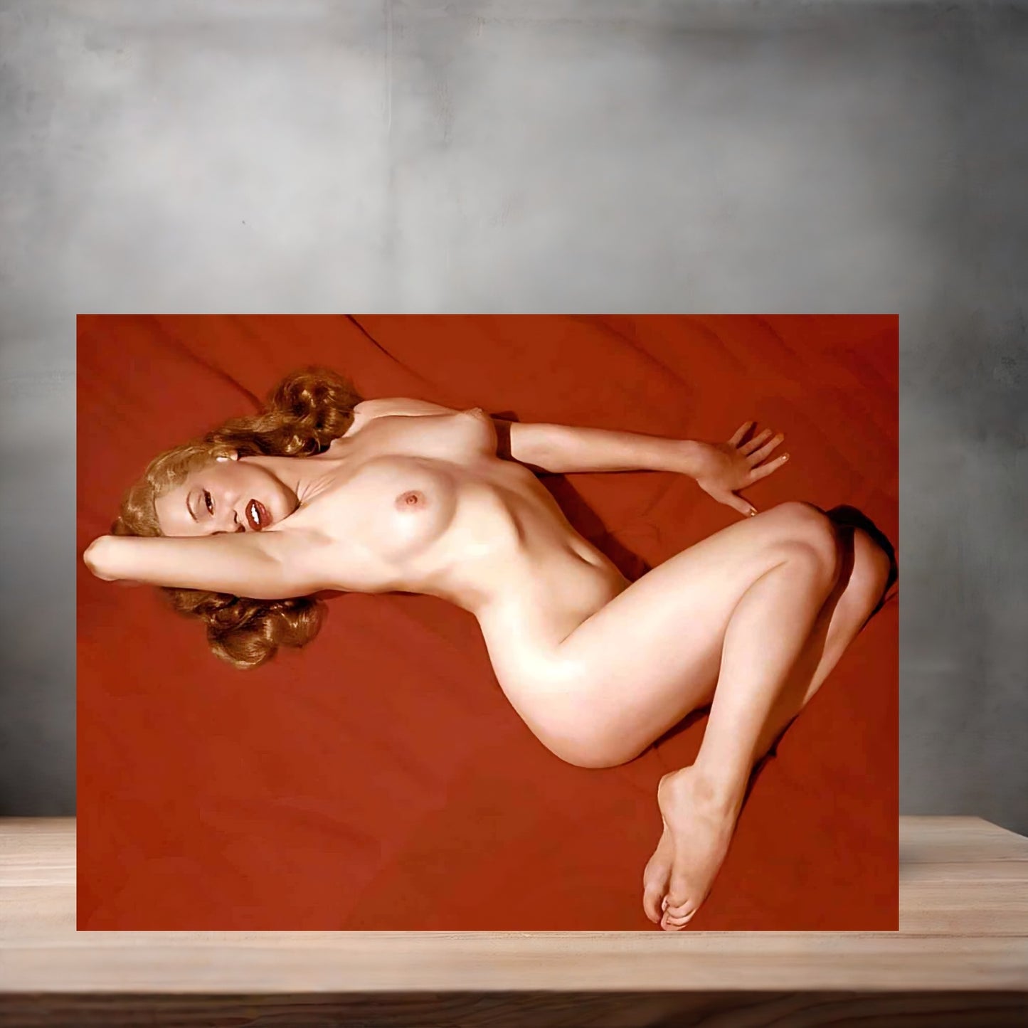 Marilyn Monroe mature poster on aluminum print. Multiple sizes available