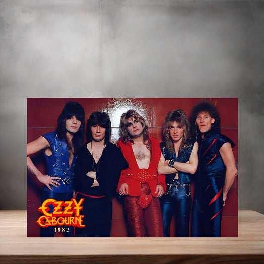 Black Sabbath colorful band poster on aluminum print. Multiple sizes available