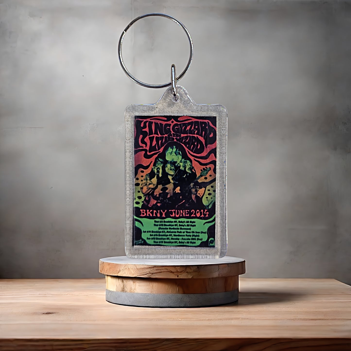 King Gizzard & the Lizard Wizard poster keychain with metal prints. v2