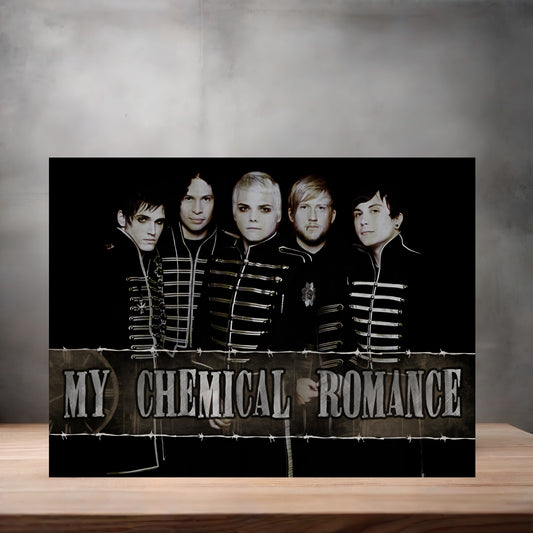 My Chemical Romance band poster on aluminum print. Multiple sizes available