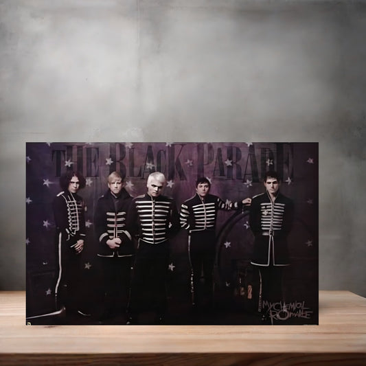 My Chemical Romance Black Parade poster on aluminum print. Multiple sizes available
