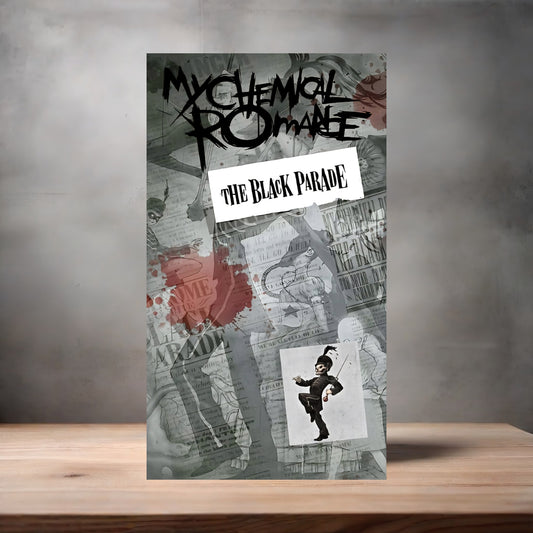 My Chemical Romance the Black Parade poster on aluminum print. Multiple sizes available