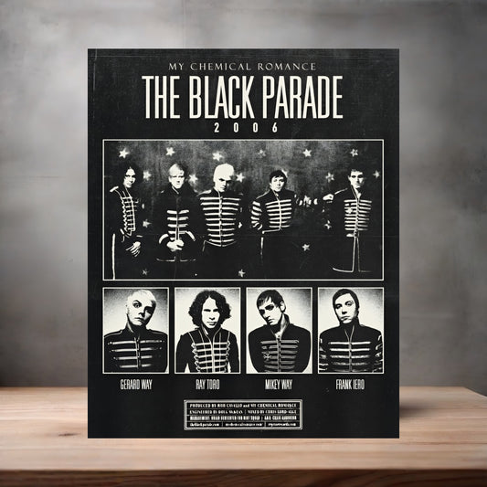 My Chemical Romance 2006 poster on aluminum print. Multiple sizes available