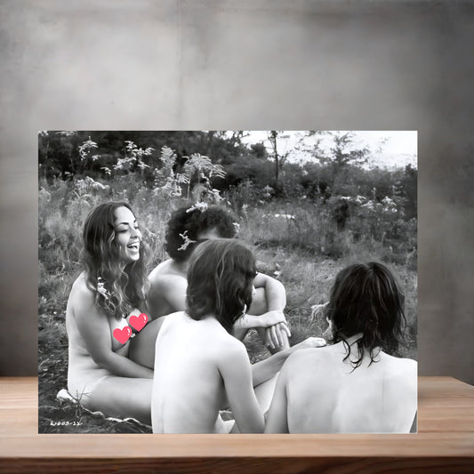 1969 Woodstock festival mature poster on aluminum print. Multiple sizes available