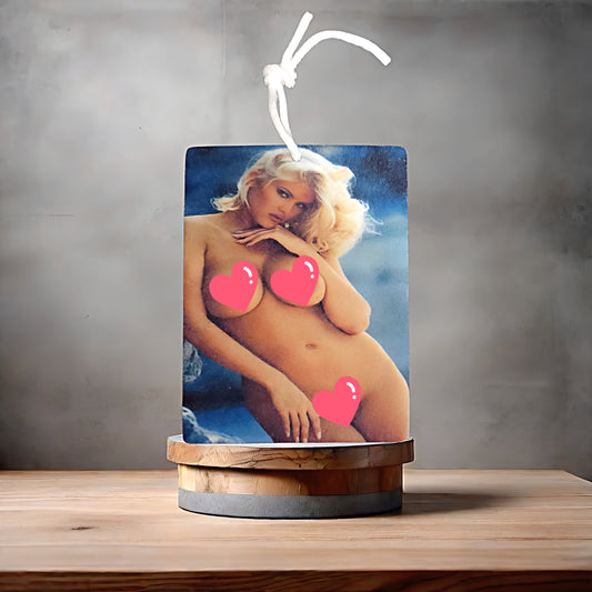 Anna Nicole Smith naked photo on car air freshener. Many scents to choose from V2