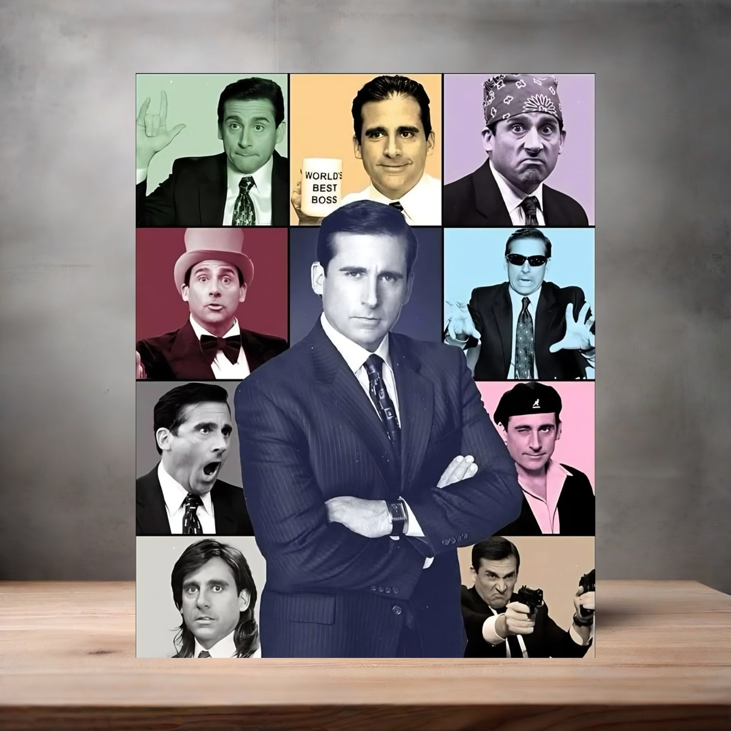 Michael Scott Eras poster on aluminum print. Multiple sizes available. The Office