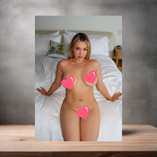 Mia Malkova mature nude photo on aluminum print. Multiple sizes available