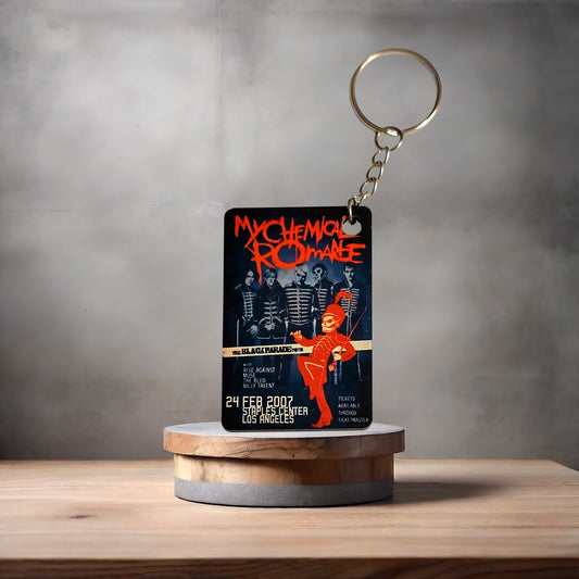 My Chemical Romance concert Poster keychain.