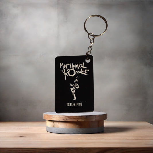 Black My Chemical Romance Poster keychain.