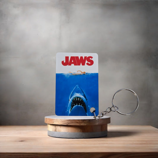 Jaws Movie Poster keychain.