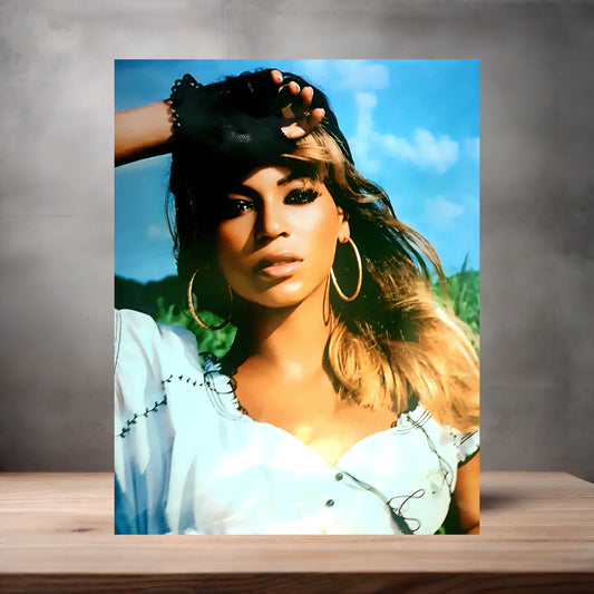 Beyonce poster on aluminum print. Multiple sizes available, Queen Bee J